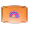 Faux Leather Engravable Patch - Curved Rectangle Thumbnail