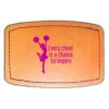 Faux Leather Engravable Patch - Curved Rectangle Thumbnail