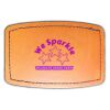 Faux Leather Engravable Patch - Curved Rectangle Thumbnail