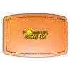 Faux Leather Engravable Patch - Curved Rectangle Thumbnail