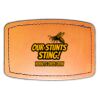 Faux Leather Engravable Patch - Curved Rectangle Thumbnail
