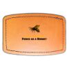 Faux Leather Engravable Patch - Curved Rectangle Thumbnail