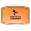 Faux Leather Engravable Patch - Curved Rectangle Thumbnail