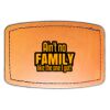 Faux Leather Engravable Patch - Curved Rectangle Thumbnail