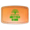 Faux Leather Engravable Patch - Curved Rectangle Thumbnail