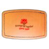 Faux Leather Engravable Patch - Curved Rectangle Thumbnail