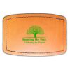 Faux Leather Engravable Patch - Curved Rectangle Thumbnail