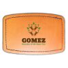 Faux Leather Engravable Patch - Curved Rectangle Thumbnail