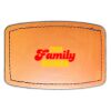 Faux Leather Engravable Patch - Curved Rectangle Thumbnail