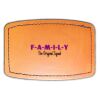 Faux Leather Engravable Patch - Curved Rectangle Thumbnail