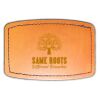 Faux Leather Engravable Patch - Curved Rectangle Thumbnail