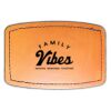 Faux Leather Engravable Patch - Curved Rectangle Thumbnail