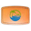 Faux Leather Engravable Patch - Curved Rectangle Thumbnail