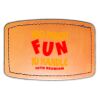 Faux Leather Engravable Patch - Curved Rectangle Thumbnail