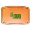 Faux Leather Engravable Patch - Curved Rectangle Thumbnail