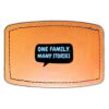 Faux Leather Engravable Patch - Curved Rectangle Thumbnail