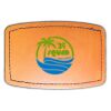 Faux Leather Engravable Patch - Curved Rectangle Thumbnail
