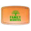 Faux Leather Engravable Patch - Curved Rectangle Thumbnail