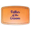 Faux Leather Engravable Patch - Curved Rectangle Thumbnail