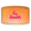 Faux Leather Engravable Patch - Curved Rectangle Thumbnail