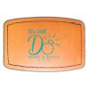 Faux Leather Engravable Patch - Curved Rectangle Thumbnail