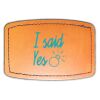Faux Leather Engravable Patch - Curved Rectangle Thumbnail