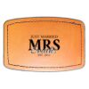 Faux Leather Engravable Patch - Curved Rectangle Thumbnail