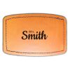 Faux Leather Engravable Patch - Curved Rectangle Thumbnail