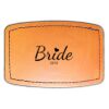 Faux Leather Engravable Patch - Curved Rectangle Thumbnail