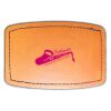 Faux Leather Engravable Patch - Curved Rectangle Thumbnail