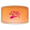Faux Leather Engravable Patch - Curved Rectangle Thumbnail