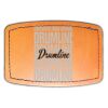 Faux Leather Engravable Patch - Curved Rectangle Thumbnail