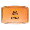 Faux Leather Engravable Patch - Curved Rectangle Thumbnail