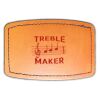 Faux Leather Engravable Patch - Curved Rectangle Thumbnail