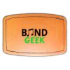 Faux Leather Engravable Patch - Curved Rectangle Thumbnail