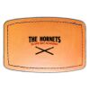 Faux Leather Engravable Patch - Curved Rectangle Thumbnail