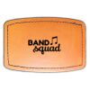 Faux Leather Engravable Patch - Curved Rectangle Thumbnail