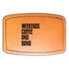 Faux Leather Engravable Patch - Curved Rectangle Thumbnail