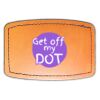 Faux Leather Engravable Patch - Curved Rectangle Thumbnail