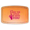 Faux Leather Engravable Patch - Curved Rectangle Thumbnail