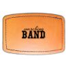 Faux Leather Engravable Patch - Curved Rectangle Thumbnail