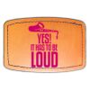Faux Leather Engravable Patch - Curved Rectangle Thumbnail