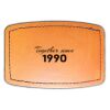 Faux Leather Engravable Patch - Curved Rectangle Thumbnail