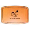 Faux Leather Engravable Patch - Curved Rectangle Thumbnail