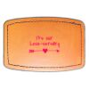 Faux Leather Engravable Patch - Curved Rectangle Thumbnail