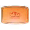 Faux Leather Engravable Patch - Curved Rectangle Thumbnail