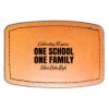 Faux Leather Engravable Patch - Curved Rectangle Thumbnail