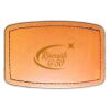 Faux Leather Engravable Patch - Curved Rectangle Thumbnail