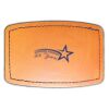 Faux Leather Engravable Patch - Curved Rectangle Thumbnail