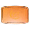 Faux Leather Engravable Patch - Curved Rectangle Thumbnail